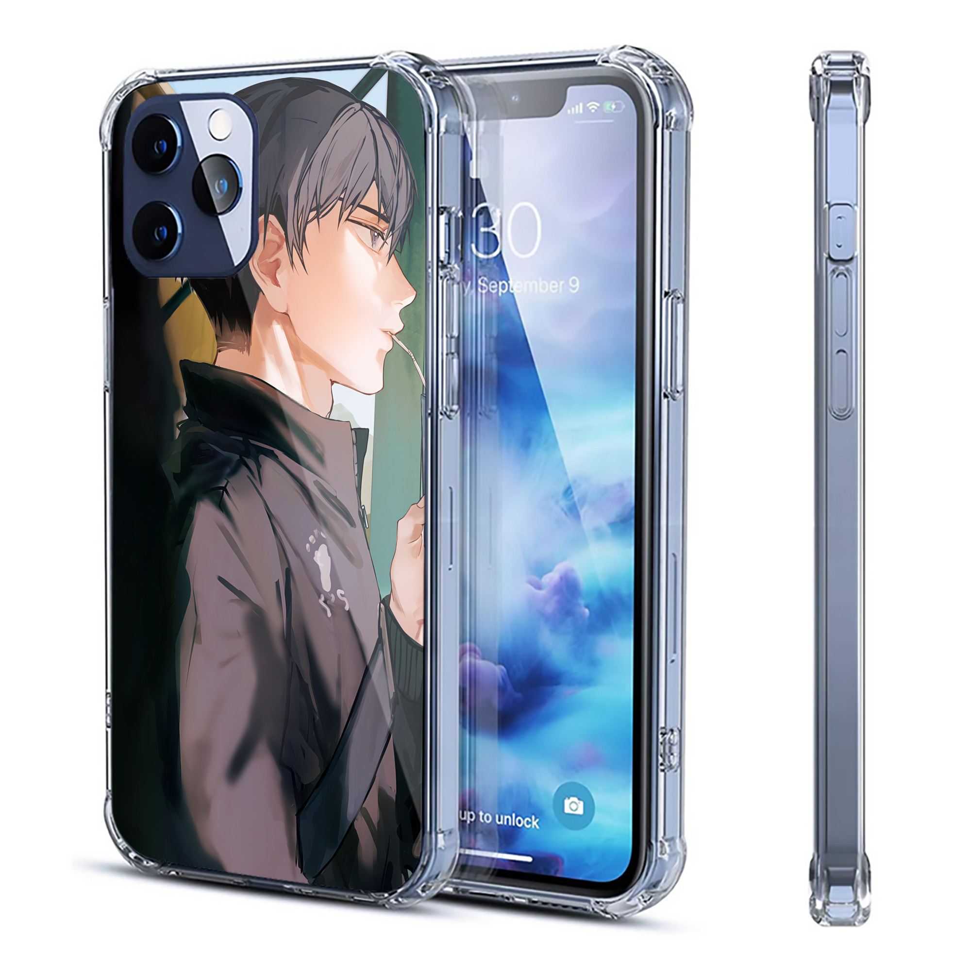 （画像用） ハイキュー!! Haikyu!! 【iPhone 12シリーズ対応】透明スマホケース（クリアソフトケース）
